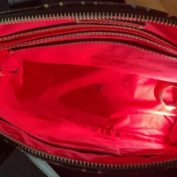 Dooney & Bourke Multicolor Logo Satchel - Picture 3 of 5